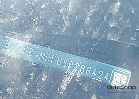 2025 Toyota Corolla Le from USA, damaged, VIN 5YFB4MDE6SP286424